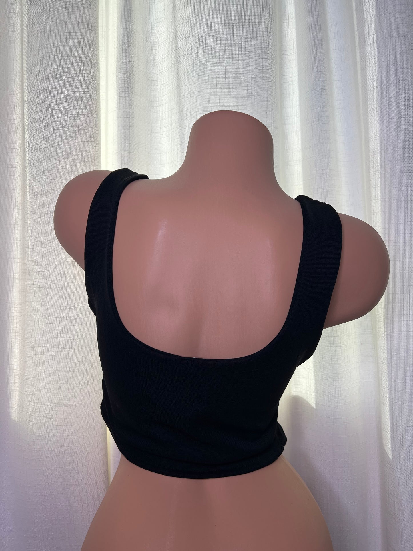 Black Corset V shaped Top