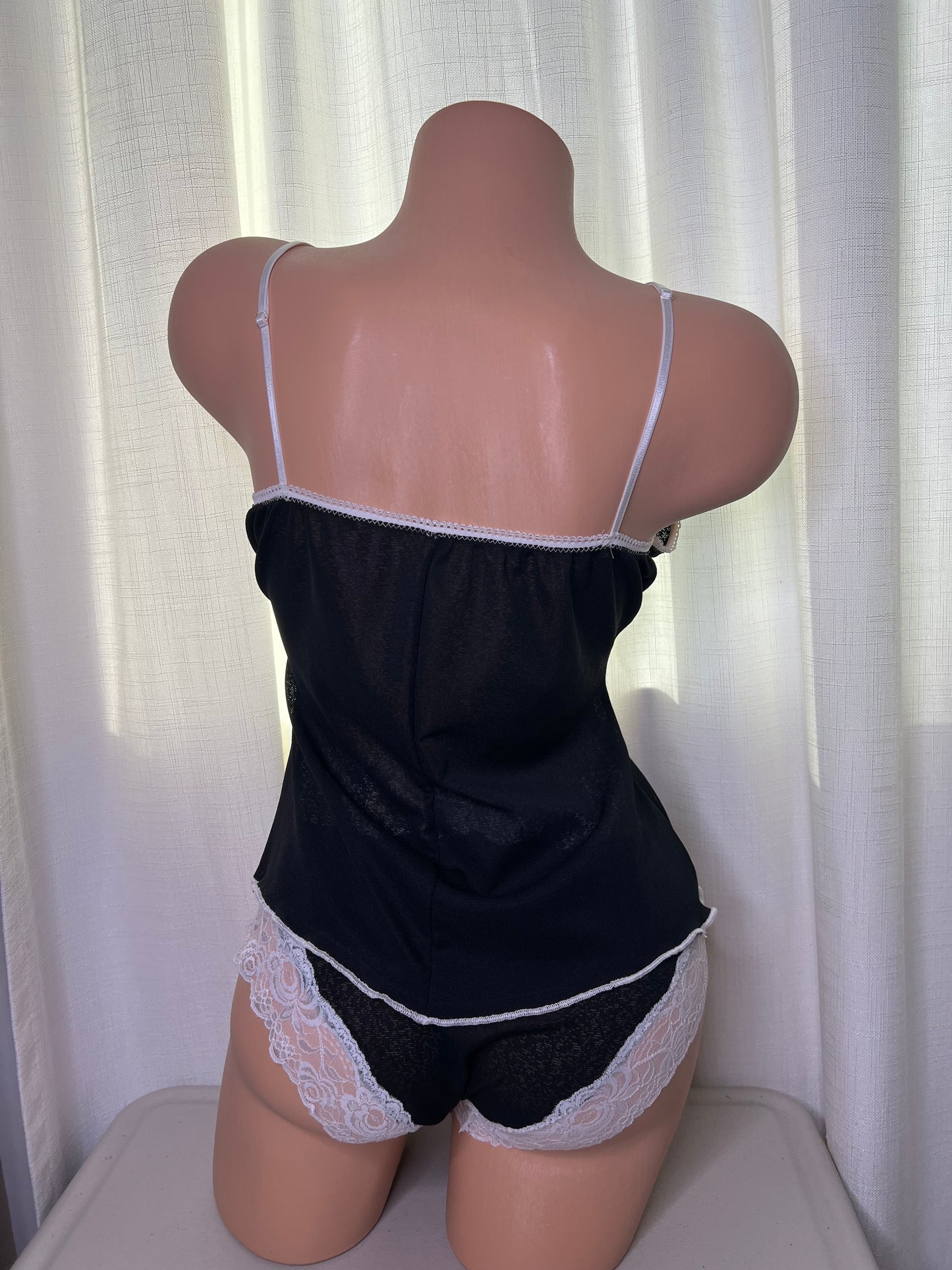 White Lace Cami top Lingerie Set