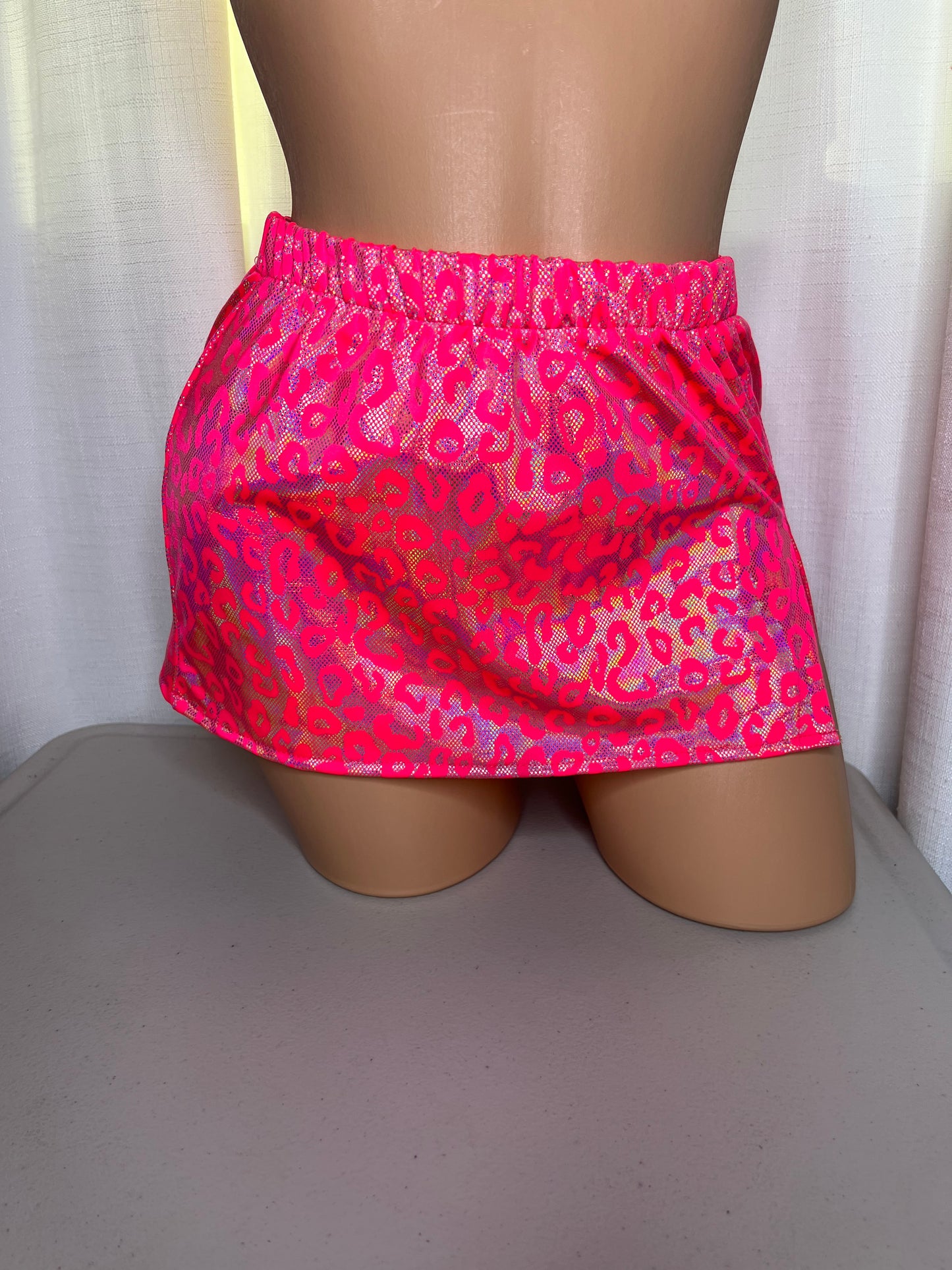 Pink Leopard Skirt
