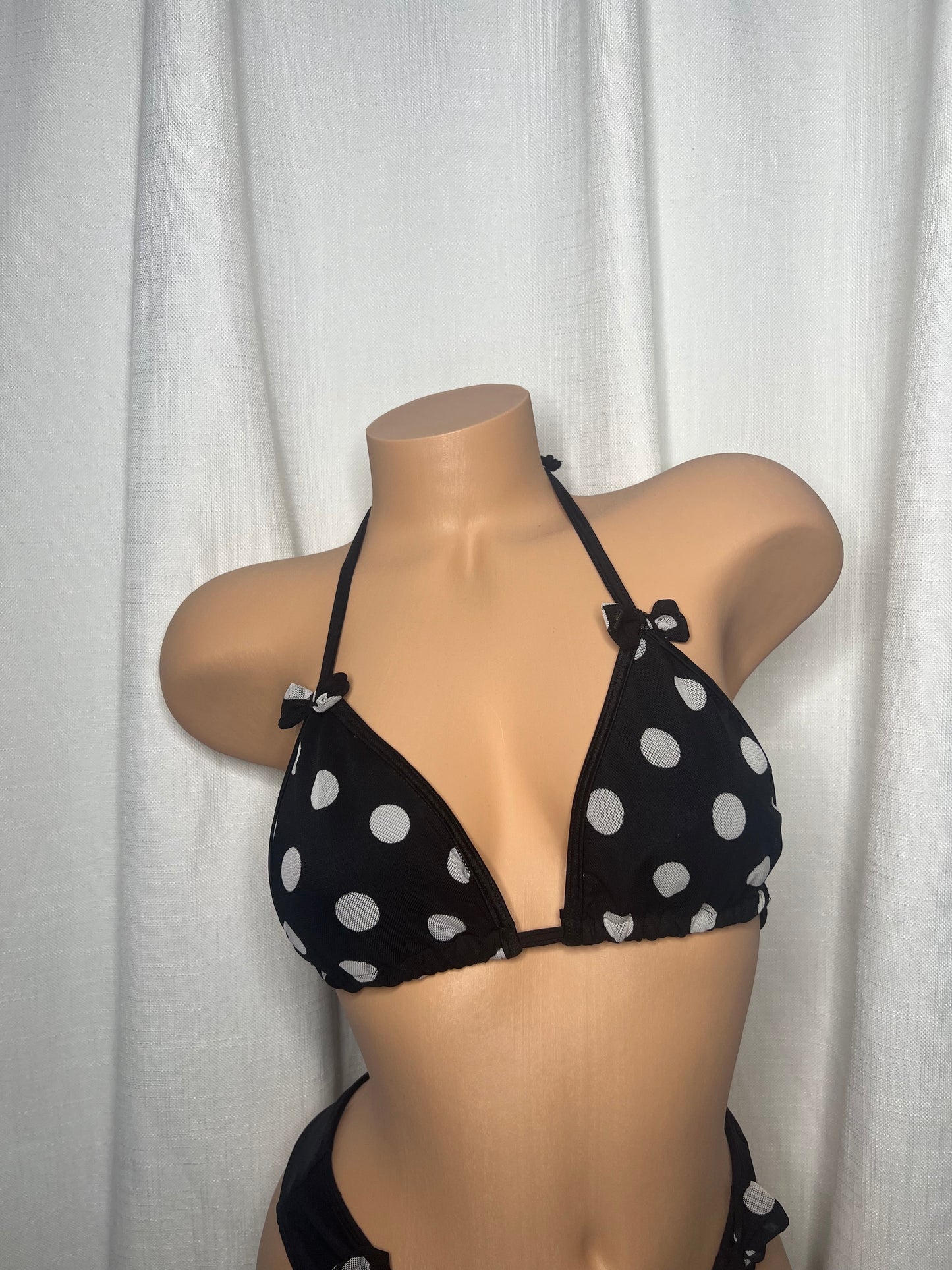 Black & White Polka Dot with Bows