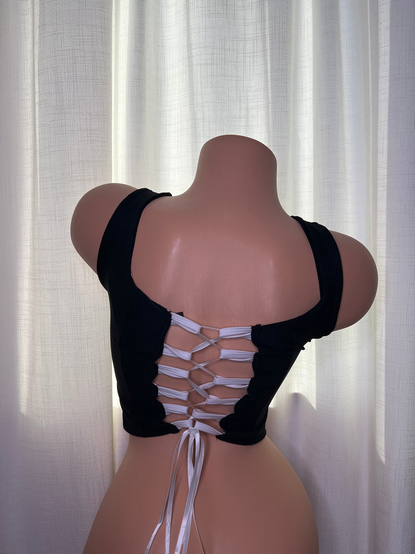Black & White Corset Top