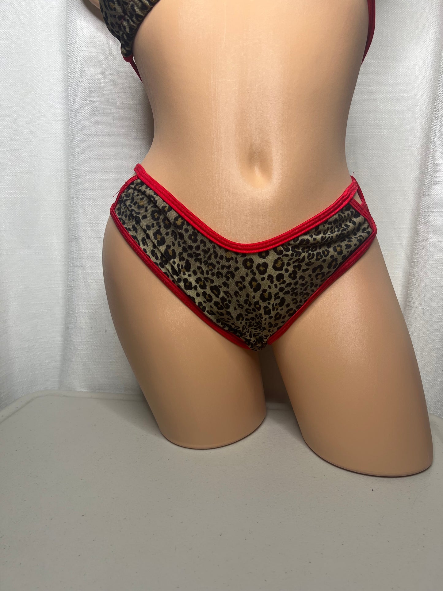 Red Cheetah Swim wear Set